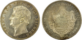 SAXONY: Johann, 1854-1873, AR 2 thaler, 1858, KM-1195, AU, ex Almer H. Orr III Collection.

Estimate: USD 150 - 200