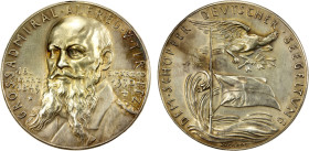 GERMANY: Weimar Republic, AR medal (19.46g), 1930, Kienast-444, 36mm silver medal for the Death of German Grand Admiral Alfred von Tirpitz by Karl Goe...