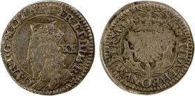 SCOTLAND: Charles I, 1625-1649, AR 20 pence, ND (1637), KM-74, Spink-5585, Third Coinage, Falconer's Second Issue, several small scratches, nicely ton...