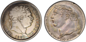 GREAT BRITAIN: George III, 1760-1820, AR shilling, 1820, KM-666, full obverse brockage error, PCGS graded VF25.

Estimate: USD 100 - 200
