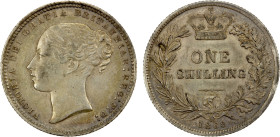 GREAT BRITAIN: Victoria, 1837-1901, AR shilling, 1868, KM-734.2, S-3906A, toned, die number 48, EF.

Estimate: USD 100 - 150