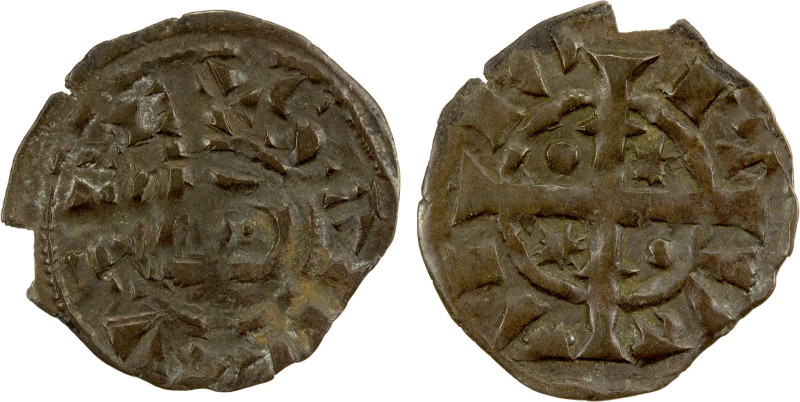 PORTUGAL: Sancho II, 1223-1248, BI dinheiro (0.55g), ND, Gomes-S2.13.02, Vaz-12,...