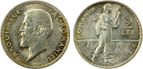 ROMANIA: Carol I, as King, 1881-1914, AR 2 lei, 1914, KM-43, some hairlines, outstanding luster, UNC, ex Joe Sedillot Collection.

Estimate: USD 100...