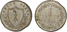 BASEL: Canton, BI batzen, 1809, KM-196, C-104, a wonderful mint state example! PCGS graded MS64, ex Joe Sedillot Collection.

Estimate: USD 80 - 120