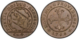 BERN: Republic, BI 4 kreuzer, 1798, KM-87, C-11, sharply struck, a lovely mint state example! PCGS graded MS63, ex Joe Sedillot Collection.

Estimat...