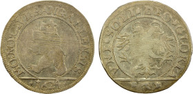 ST. GALLEN: Free City, AR 3 batzen (½ dicken), 1624, KM-56, HMZ-900g, adjustment marks on both sides, some luster, VF-EF.

Estimate: USD 100 - 150