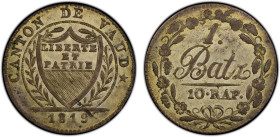 VAUD: Canton, AR batzen, 1819, KM-8, Cr-4, a lovely mint state example! PCGS graded MS63, ex Joe Sedillot Collection.

Estimate: USD 100 - 150