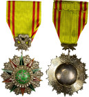 TUNISIA: Orders: Muhammad al-Hadi Bey, 1902-1906, Order of Glory (Nishan Iftikar), Werlich-1254, Barac-88, 47mm, 4th Class badge of an Officer, 10-poi...