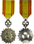TUNISIA: Orders: Muhammad al-Habib, 1922-1929, Order of Glory (Nishan Iftikar), Werlich-1254, Barac-118, 49mm, 5th Class badge of a Knight, 10-pointed...