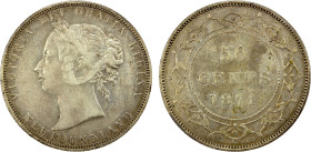 NEWFOUNDLAND: Victoria, 1837-1901, AR 50 cents, 1874, KM-6, F-VF, ex Almer H. Orr III Collection.

Estimate: USD 75 - 125