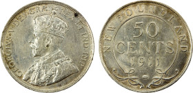 NEWFOUNDLAND: George V, 1910-1936, AR 50 cents, 1911, KM-12, AU, ex Almer H. Orr III Collection.

Estimate: USD 75 - 125