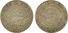 COLOMBIA: Nueva Granada, AR 8 reales, 1843-RS, KM-98, assayer RS, VF, ex Almer H. Orr III Collection.

Estimate: USD 75 - 125