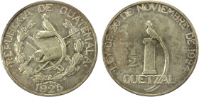 GUATEMALA: Republic, AR ½ quetzal, 1925, KM-241, struck at the United States Mint in Philadelphia, EF, ex Almer H. Orr III Collection.

Estimate: US...