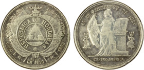 HONDURAS: Republic, AR peso, 1885, KM-52, weak strike as is usual for the type, About EF, ex Almer H. Orr III Collection.

Estimate: USD 75 - 125
