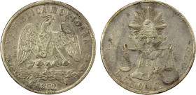 MEXICO: Republic, AR peso, 1872-Go, KM-408.4, assayer S, Balance Scale type, AU, ex Almer H. Orr III Collection.

Estimate: USD 75 - 125