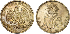 MEXICO: Republic, AR peso, 1872-Mo, KM-408.5, assayer C, Balance Scale type, EF, ex Almer H. Orr III Collection.

Estimate: USD 75 - 125