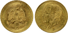 MEXICO: Estados Unidos, AV 2½ pesos, 1945-Mo, KM-463, attractive luster, spots of adhesion, Choice UNC, ex Lewis Martin Reagan Collection. Lewis Marti...