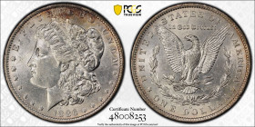 UNITED STATES: AR dollar, 1886-O, KM-110, Morgan type, lightly cleaned, PCGS graded AU details.

Estimate: USD 75 - 100