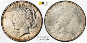 UNITED STATES: AR dollar, 1923-D, KM-150, Peace type, an attractive mint state example! PCGS graded MS62.

Estimate: USD 100 - 150