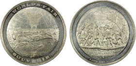 UNITED STATES: aluminum medal, 1892, HK-174, Eglit-9, 44mm "So-Called Dollar", World's Columbian Exposition medal; WORLD'S-FAIR / SOUVENIR in outer ma...