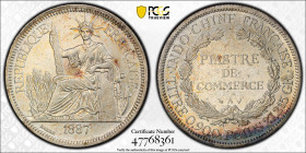 FRENCH INDOCHINA: AR piastre, 1887-A, KM-5, Lec-267, cleaned, PCGS graded AU details, ex Howard A. Daniel III Collection.

Estimate: USD 75 - 100