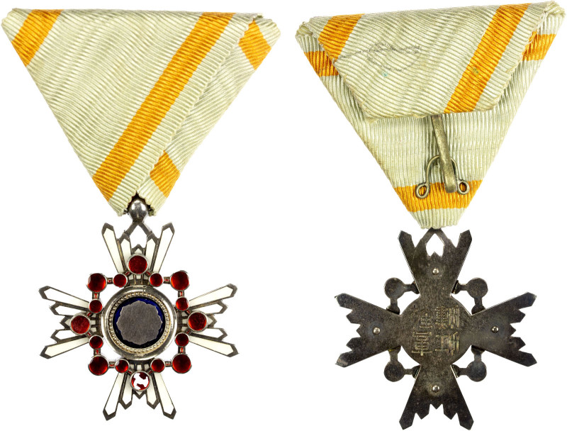 JAPAN: Order of the Sacred Treasure, Werlich-776, Barac-55, 37mm, 6th Class, ena...