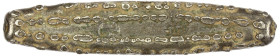LAOS: Lanchang (Lan Xang), AR tamlung (59.86g), ca. 1645-1695, Mitch-2792, Daniel-L2C (plate example), 86mm, lat ingot coinage (also known as tiger to...