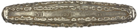 LAOS: Vientiane, AR 1½ tamlung (97.92g), ca. 1795-1828, Mitch--, Daniel-L2W (plate example), 108mm, lat ingot coinage (also known as tiger tongue), st...