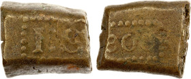 NETHERLANDS EAST INDIES: Batavian Republic, AE stuiver (22.29g), 1800, KM-206, Cr-31, bonk issue, very thick with light porosity, F-VF, ex Scott Seman...