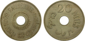 PALESTINE: British Mandate, 20 mils, 1933, KM-5, Y-5, better date, EF, R.

Estimate: USD 120 - 170