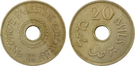 PALESTINE: British Mandate, 20 mils, 1941, KM-5, Y-5, key date, VF-EF, R.

Estimate: USD 150 - 200