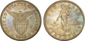 PHILIPPINES: U.S. Territory, AR peso, 1903-S, KM-168, Y-21, AU, ex Almer H. Orr III Collection.

Estimate: USD 75 - 100
