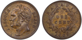SARAWAK: James Brooke, 1841-1868, AE cent, 1863, KM-3, a lovely lustrous example! PCGS graded MS63 BN.

Estimate: USD 125 - 175