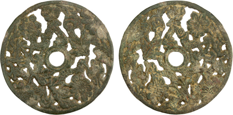 CHINA: AE charm (31.48g), Semans-428, Ramsden-191, 56mm openwork flower type, fo...