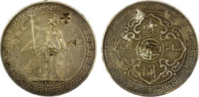 CHINESE CHOPMARKS: GREAT BRITAIN: AR trade dollar, 1899-B, KM-T5, with large Chinese merchant chopmarks, EF.

Estimate: USD 100 - 150
