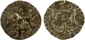CHINESE CHOPMARKS: PERU: Carlos III, 1759-1788, AR 2 reales, 1788, KM-76a, assayer IJ, deeply toned, a few obverse peripheral scratches, numerous larg...