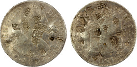 CHINESE CHOPMARKS: PERU: Carlos IV, 1788-1808, AR 8 reales, 1797, KM-97, assayer IJ, multiple large Chinese merchant chopmarks on both sides, a few sm...