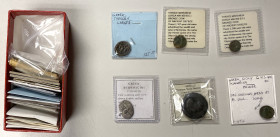 ANCIENT GREECE: LOT of 41 coins, some silver, including Celtic (4 pcs: Durotriges, Carnutes, a Geto-Dacian AE, and a Gallic AR quinarius), Spain (Gade...