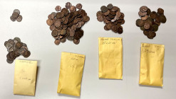 ROMAN EMPIRE: LOT of 196 AE radiates, including 26 of Claudius II, 36 of Victorinus, 95 of Tetricus I, and 39 of Tetricus II, with various reverse typ...
