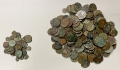 ROMAN EMPIRE: LOT of 190 bronzes, including a Divus Julius Caesar and Octavian dupondius of Vienne in Gaul (heads back-to-back // galley, RPC-517, Goo...