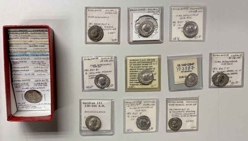 ROMAN EMPIRE: LOT of 29 AR antoniniani, all antoniniani unless otherwise noted, ...