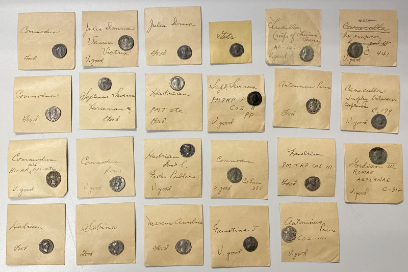 ROMAN EMPIRE: LOT of 23 silver coins, including 24 denarii and 1 antoninianus (m...