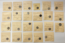 ROMAN EMPIRE: LOT of 23 silver coins, including 24 denarii and 1 antoninianus (marked *), from Hadrian (4 pcs), Sabina, Antoninus Pius (2), Faustina I...