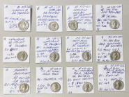 ROMAN EMPIRE: LOT of 12 AR denarii, including Septimius Severus (2 pcs), Caracalla (2, as augustus), Geta (1, as caesar), Julia Maesa (1), Julia Soaem...