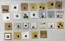 ANCIENT JUDEA: LOT of 31 small bronzes, including 8 of Alexander Jannaeus (incl. six of the star/anchor type, commonly called Widow's Mite), 1 of John...