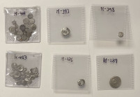 ARABIA: LOT of about 50 silver coins, including Sabaeans: a ½ unit (Huth-289), male head with long hair right // owl flanked by monograms, very rare, ...
