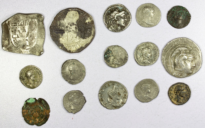 ANCIENT: LOT of 13 AR & 2 AE coins, including Athens: new style tetradrachm, mag...
