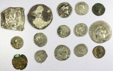 ANCIENT: LOT of 13 AR & 2 AE coins, including Athens: new style tetradrachm, magistrates Poly- & Timarch- (Fine, scratches); Seleukid: Antiochos VII T...