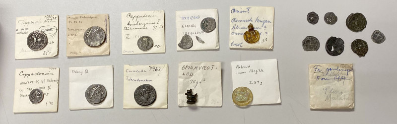 ANCIENT & MEDIEVAL: LOT of 18 items, including Ancient: Ptolemaic Egypt (AR tetr...