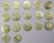 TABARISTAN: LOT of 17 silver half drachms, including Khurshid, A-52 (3 pcs), Umar, A-55, name in Arabic (7), Umar, A-56 name in Pahlavi (4), and Sa'id...